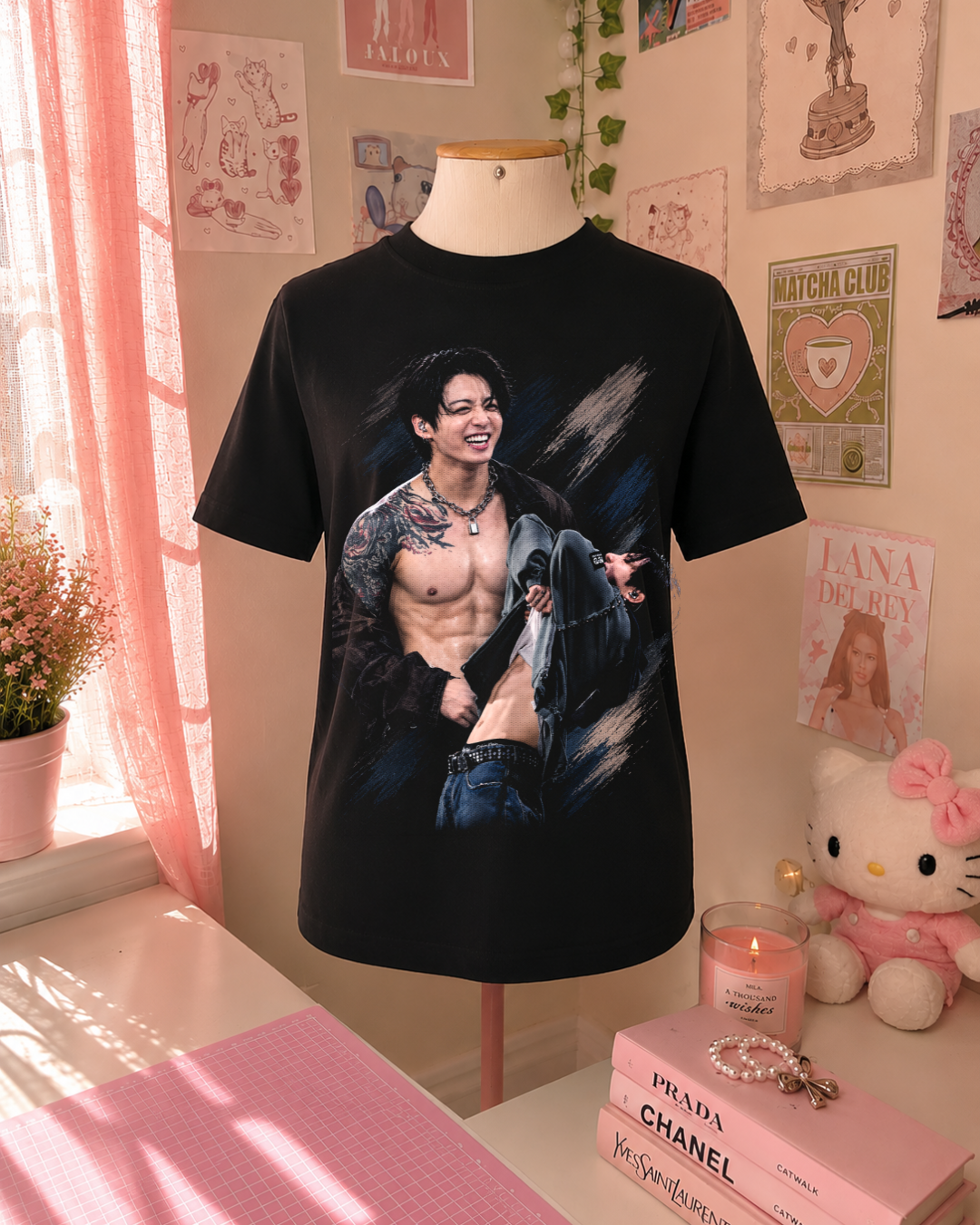 Black & White Tattoo K-Pop T-Shirt
