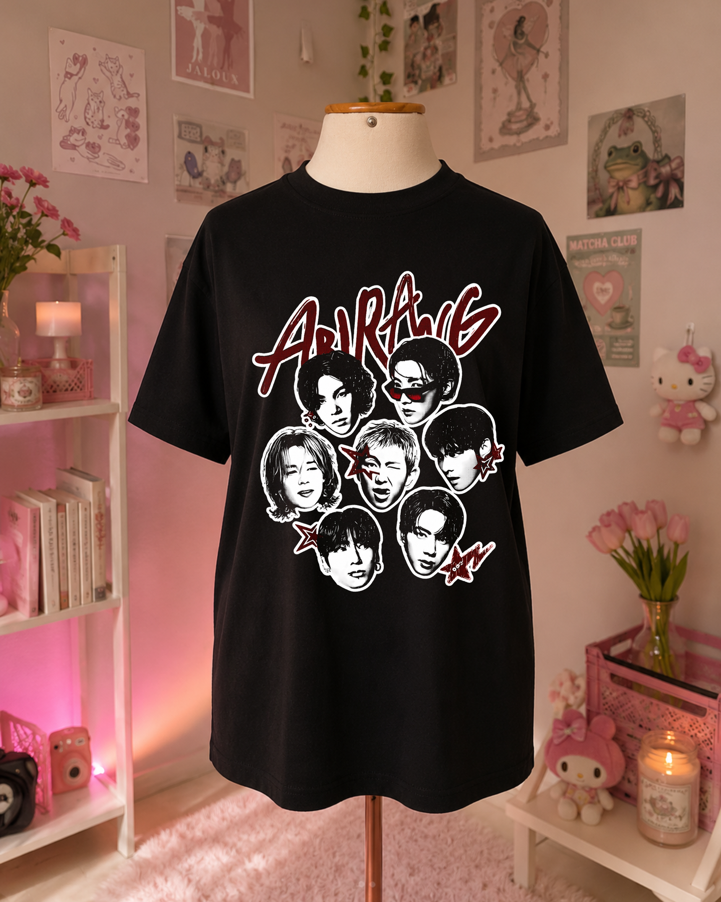 Black and Red K-Pop T-Shirt