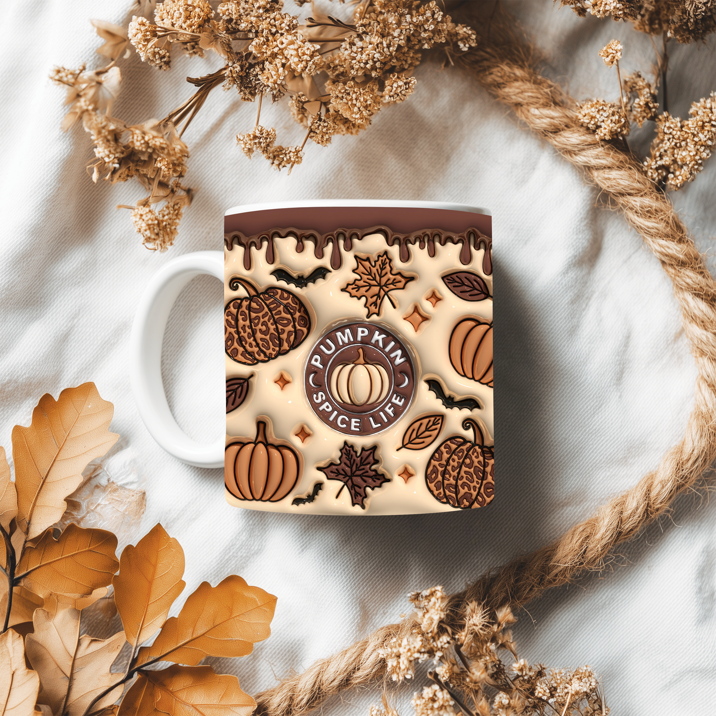 Caneca Pumpkin Spice Halloween | Autumn Aesthetic, Abóboras & Cozy Fall