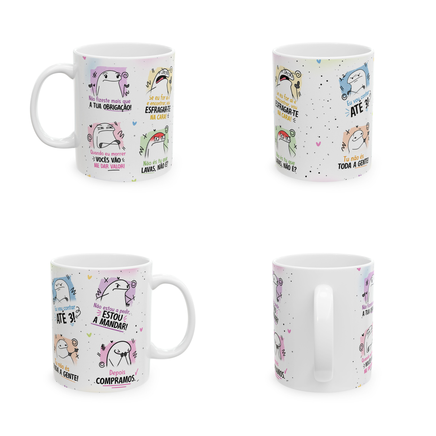 Caneca Mãe Portuguesa – As Frases que Todas as Mães Dizem | Prenda Divertida