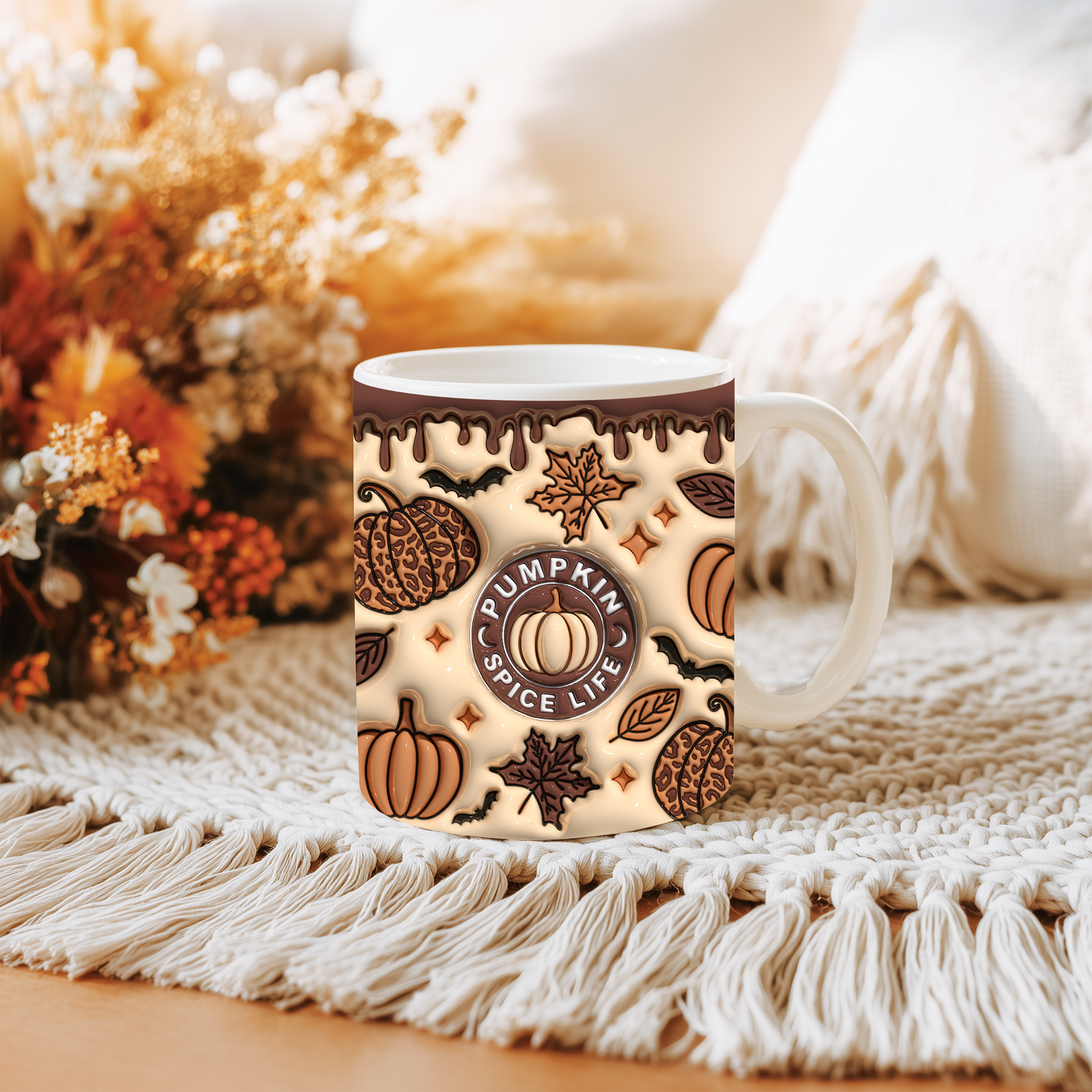 Caneca Pumpkin Spice Halloween | Autumn Aesthetic, Abóboras & Cozy Fall