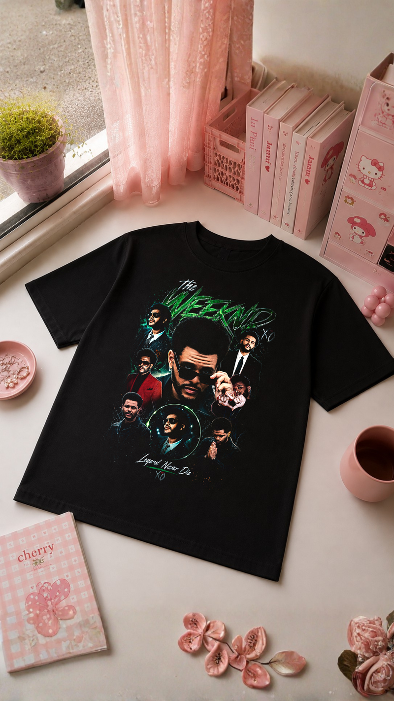 T-Shirt Retro Musical Preta | Design Gráfico Inspirado em R&B