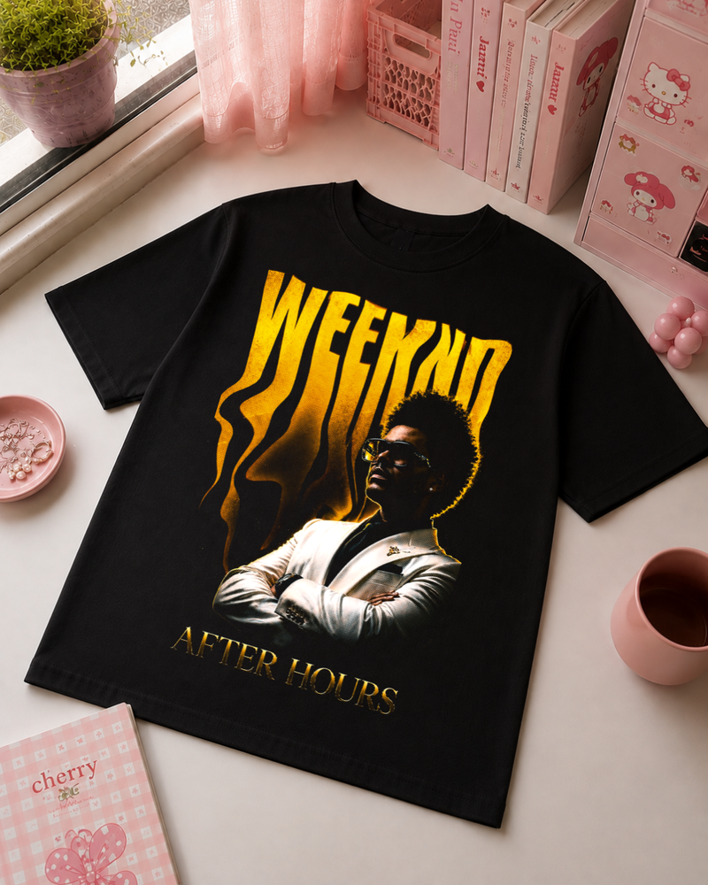 T-Shirt Retro Musical na cor Preta | Estilo Vintage