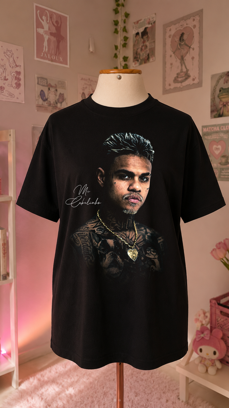 T-Shirt Brazilian Trap Rapper Aesthetic Vintage Preta | Streetwear