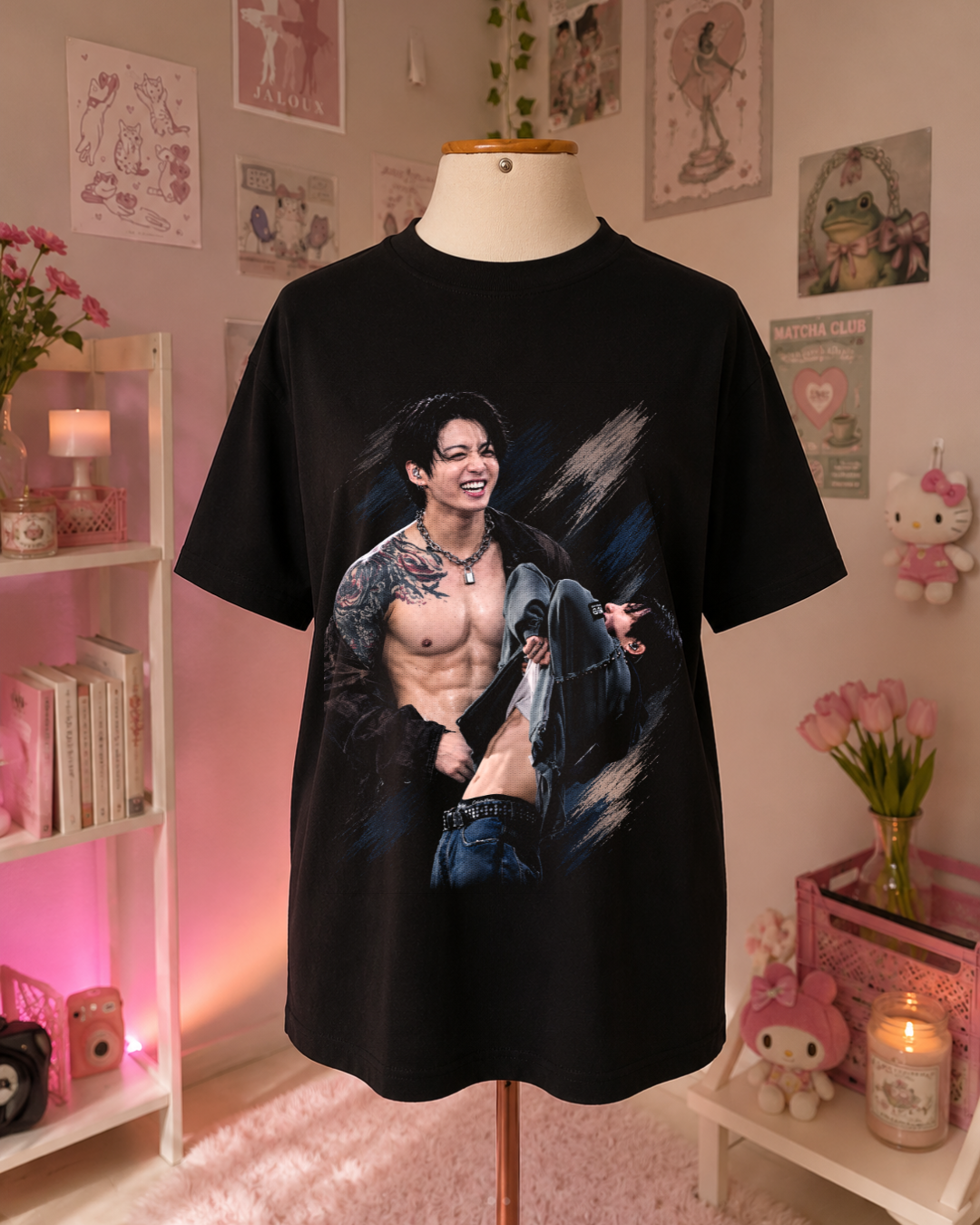 Black & White Tattoo K-Pop T-Shirt