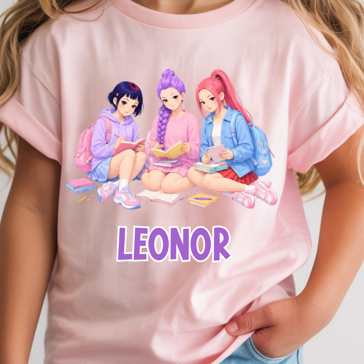 T-Shirt Infantil K-Pop Girls | Camisola Personalizada com Nome