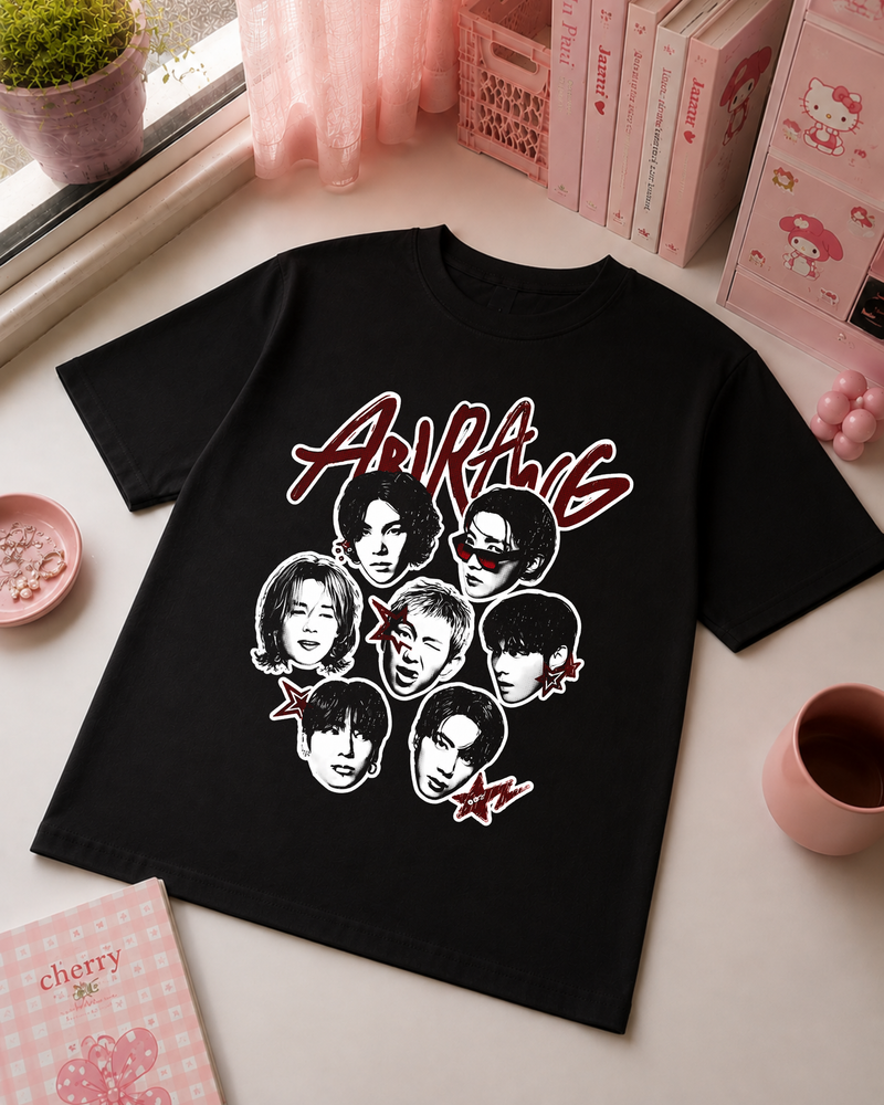 Black and Red K-Pop T-Shirt