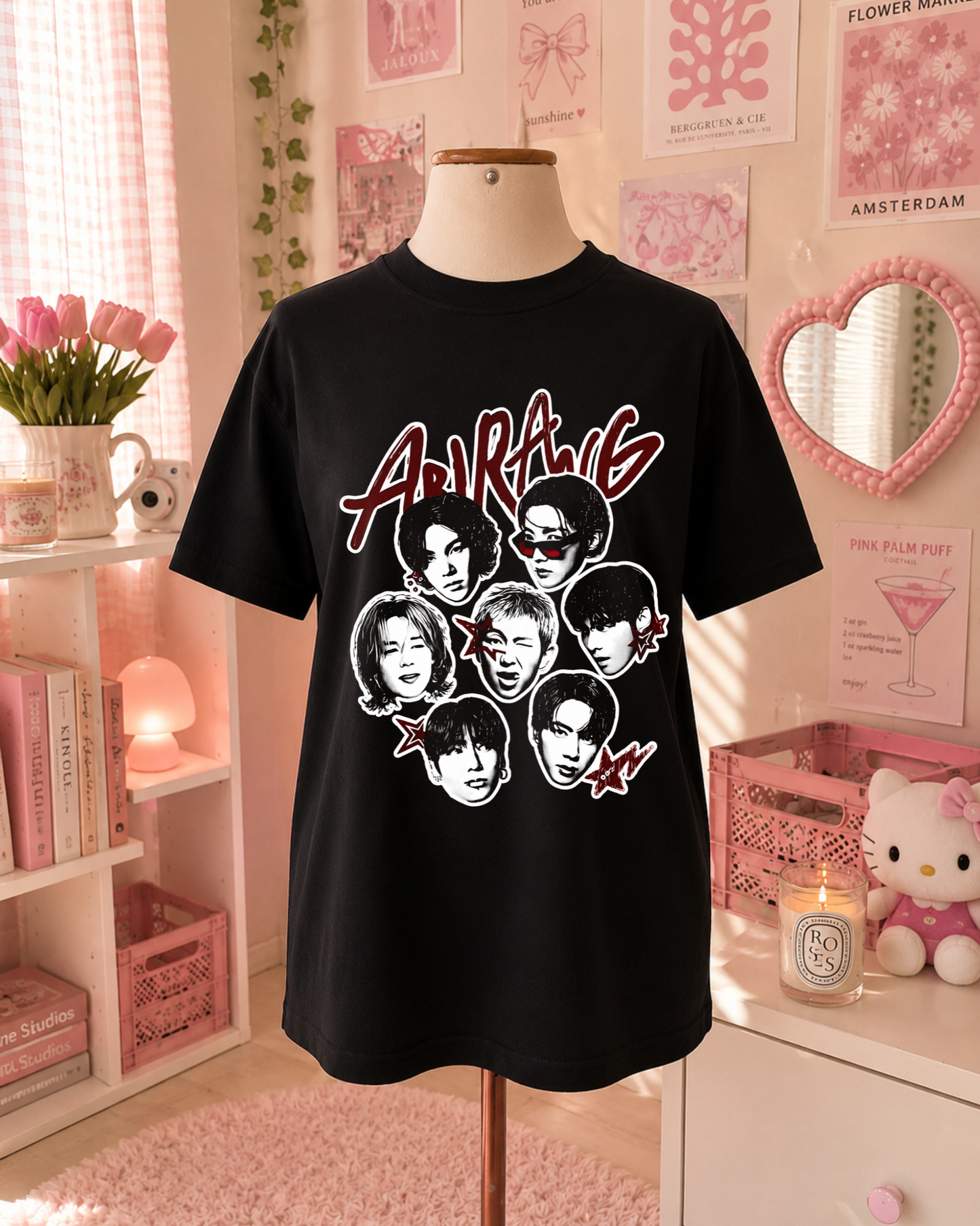 Black and Red K-Pop T-Shirt