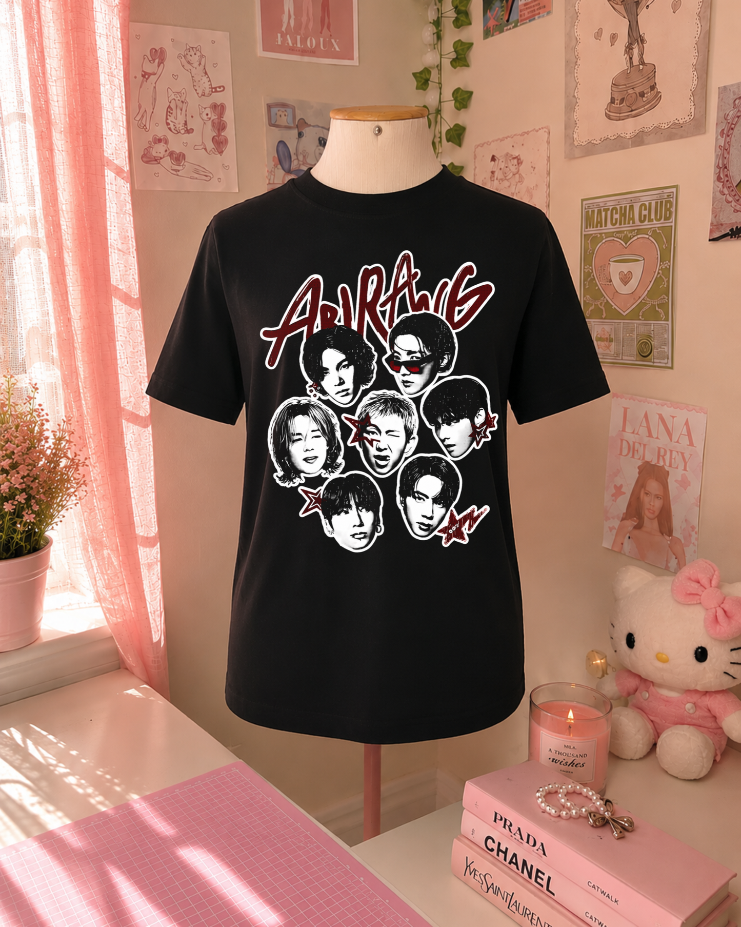 Black and Red K-Pop T-Shirt