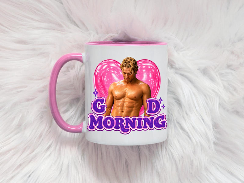 Caneca DL Good Morning Hockey Romance, Coffee Mug para Book Lovers, Caneca Girly para Leitoras, Hockey Reader Gift