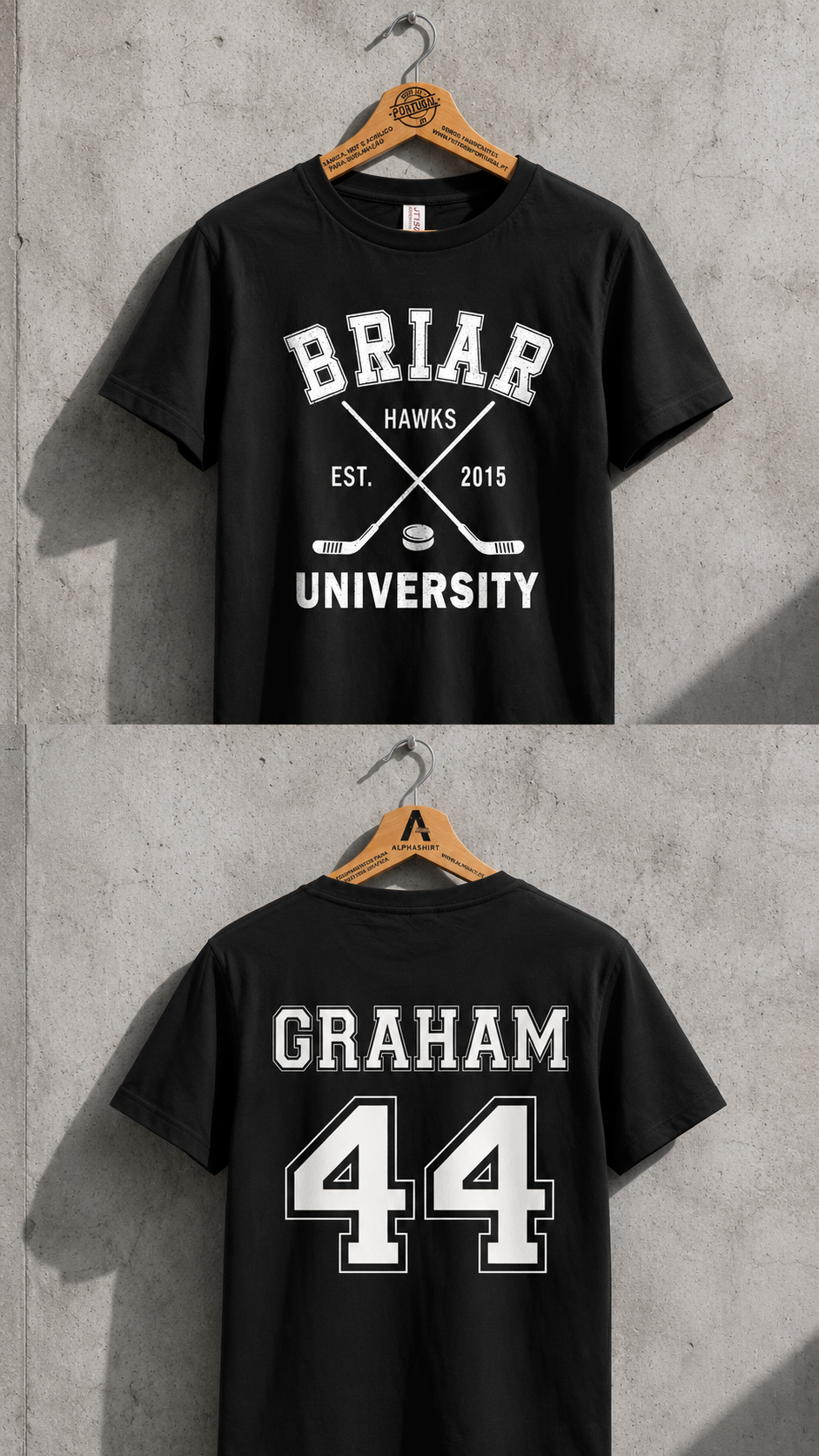 T-Shirt Oversized Vintage Hockey Universitário Unissexo