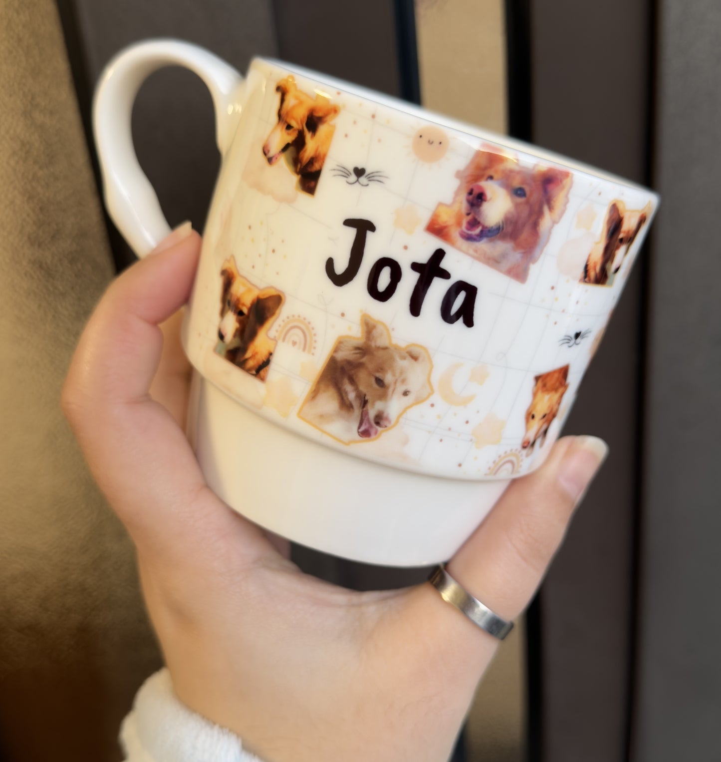 Caneca Personalizada com Foto do Seu Animal + Nome – 295ml