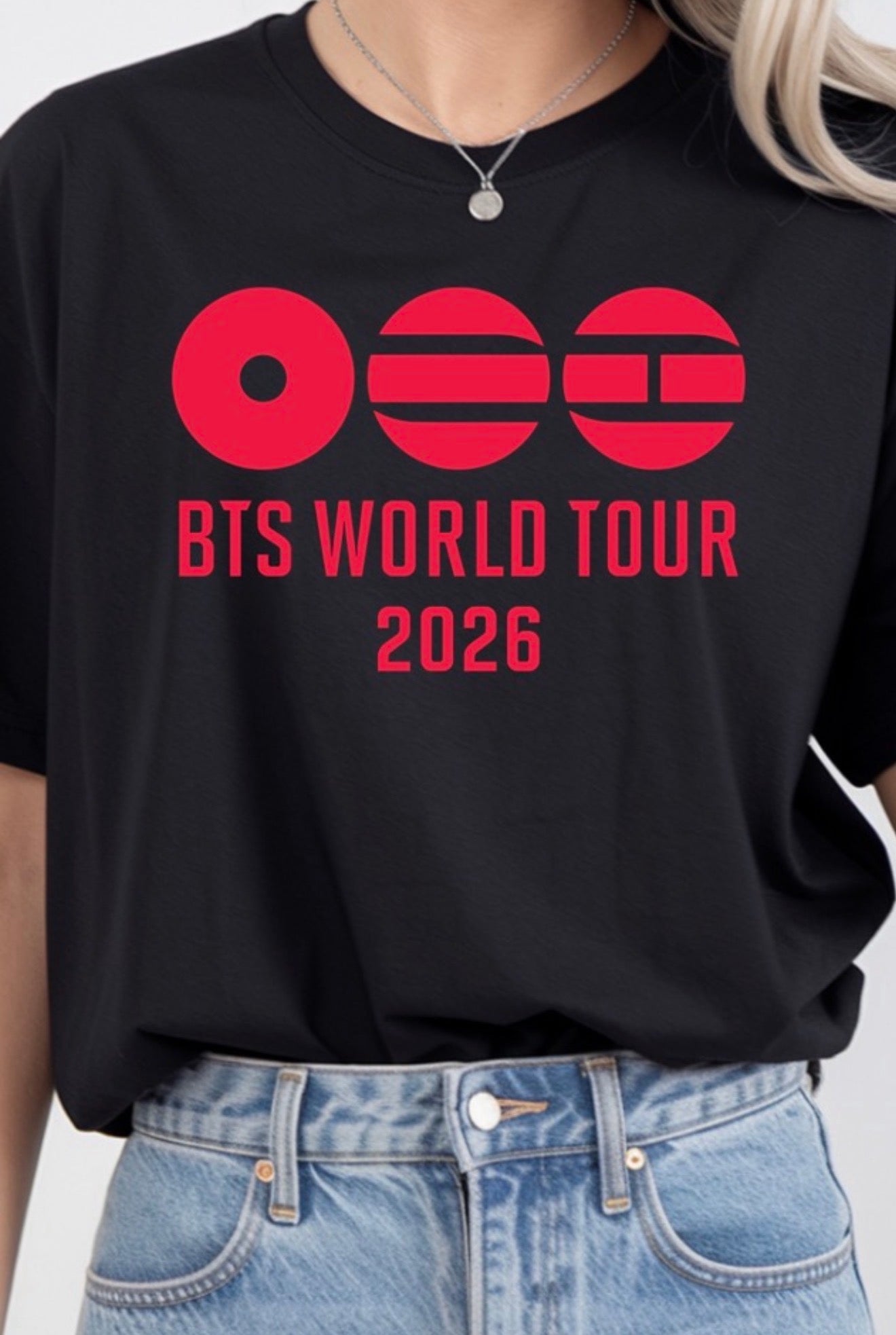 T-Shirt World Tour 2026 | Estilo Concerto | Frente e Costas | Unissexo