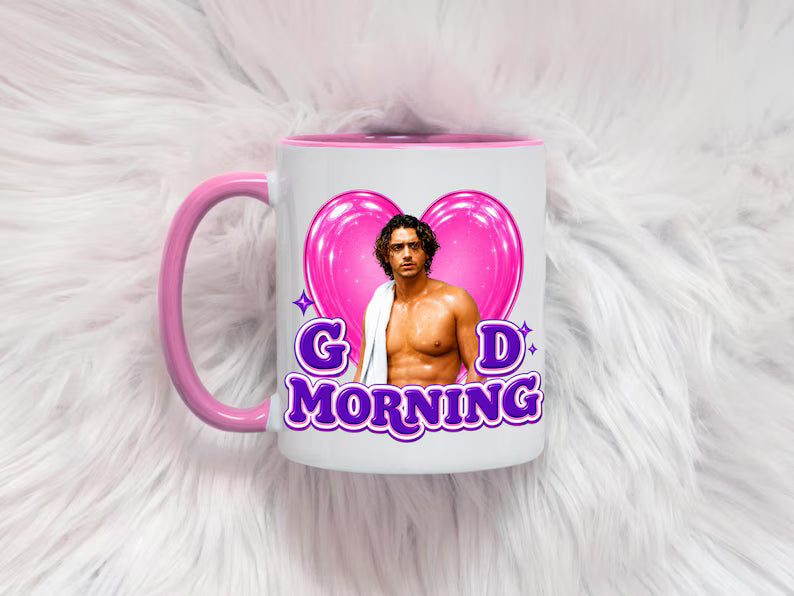 Caneca JL Good Morning Hockey Romance, Coffee Mug para Book Lovers, Caneca Girly para Leitoras, Hockey Reader Gift