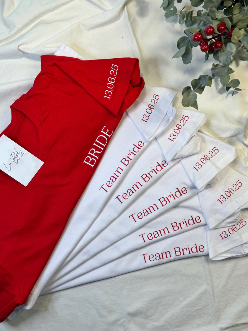 T-shirt Personalizada com Texto e Nomes