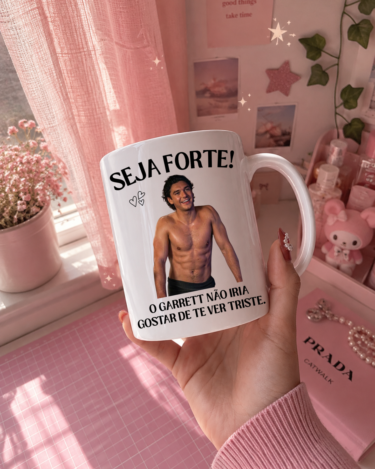 "Be Strong" Motivational Mug XL Inspired by Hockey Romance | Gift for Fans